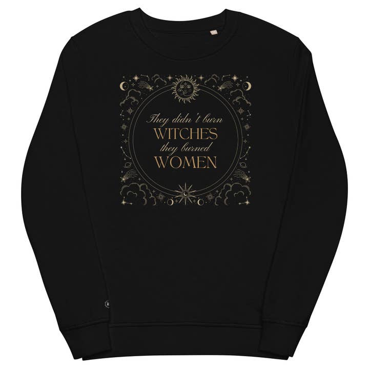 Sudadera de cuello redondo "They Burned Women" para venta al por mayor de Kind Cotton