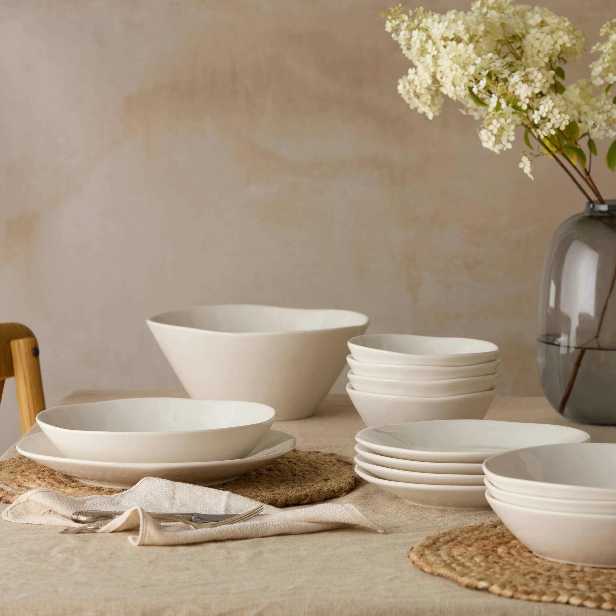 Certified International - Wholesale Bowl - Linen Cream Ice Cream Bowl 6.25in x 3.25in 22 oz7