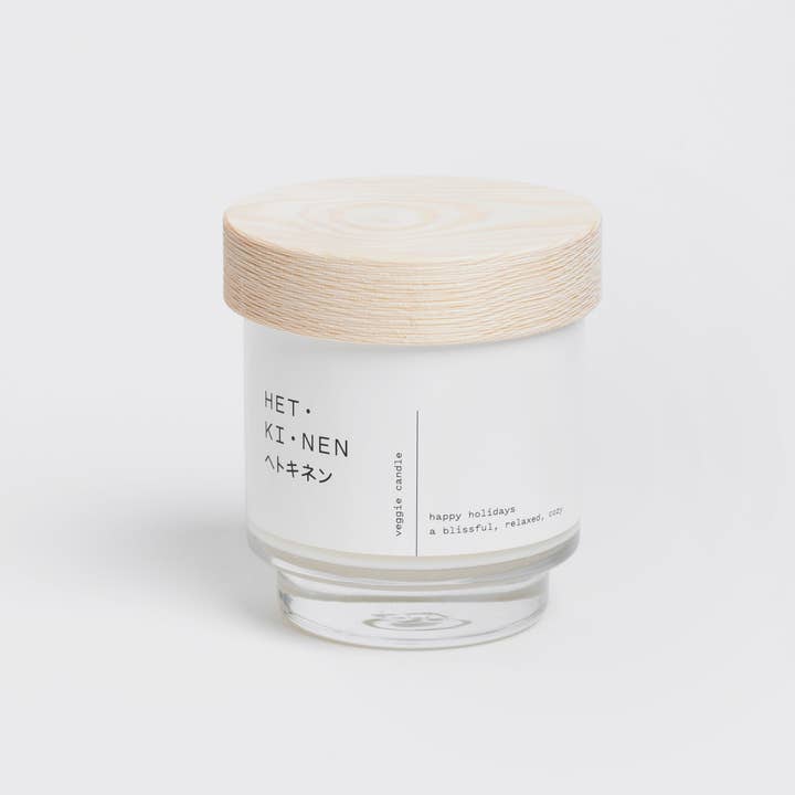 Hetkinen - Wholesale Jar/Filled Candle - veggie candle happy holidays round2