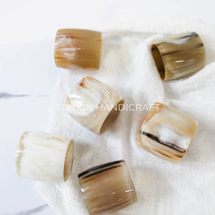 Tonkin Handicraft - Wholesale Napkin ring - Buffalo Horn Long Napkin Ring5