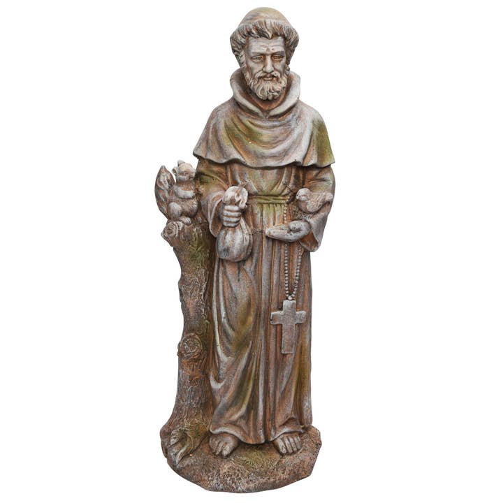 Alpine Corporation - Wholesale Outdoor Ornament/Decor - Alpine Corporation Old World St. Francis Statue1