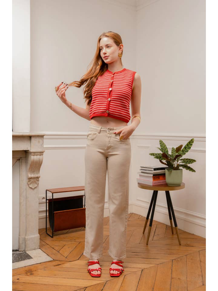 Vivid - Vendita all'ingrosso Jeans - Donna - Jean a gamba larga colore8