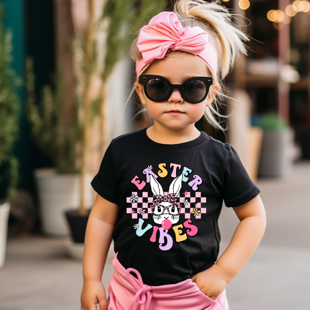 The Countryside Cottage - Wholesale Screen Printed T-Shirt - Kids - Easter Vibes Shirt - Kids1