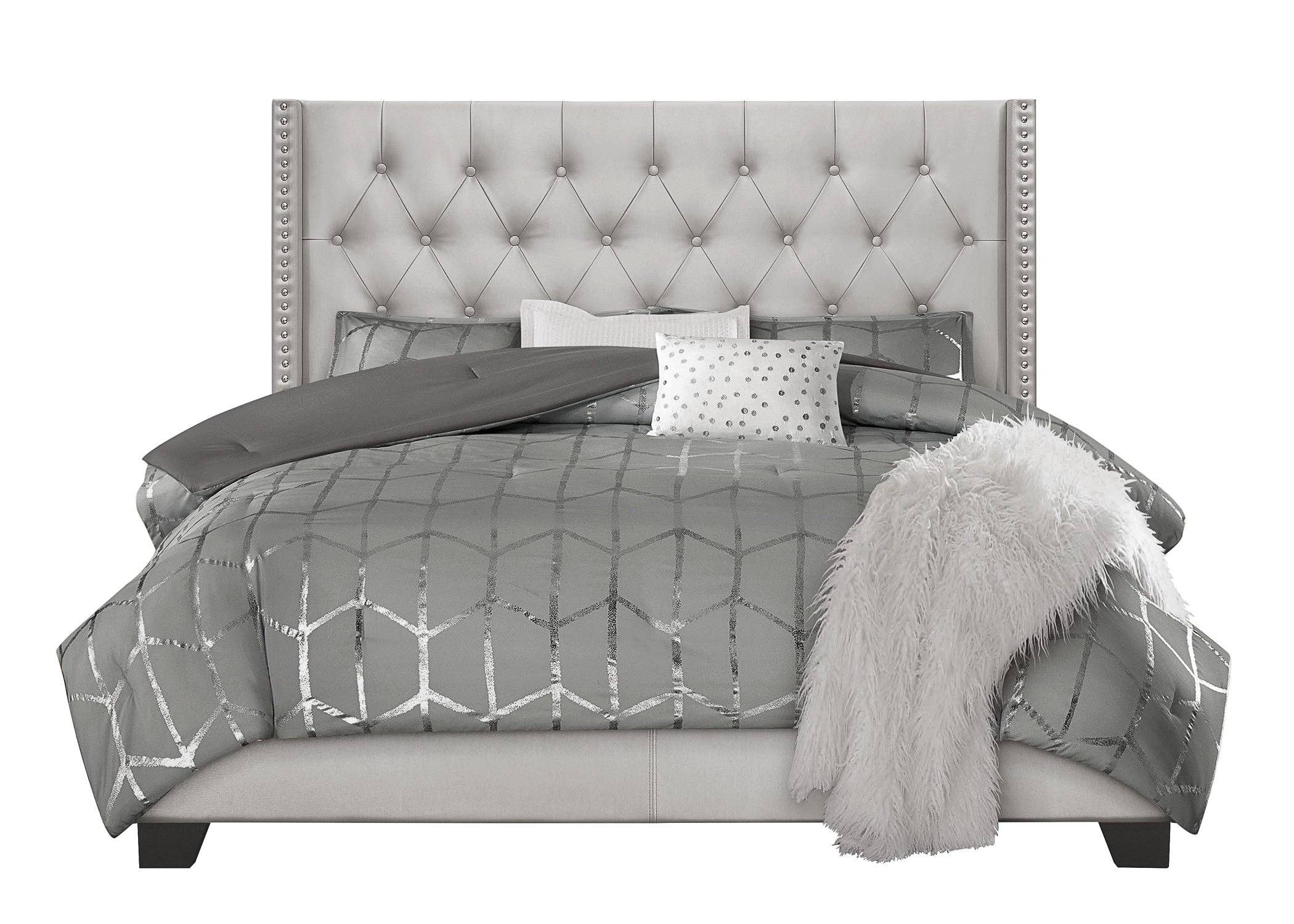 Home Design - Wholesale Bed - Brady Tufted Wingback Upholstered Panel Bed13