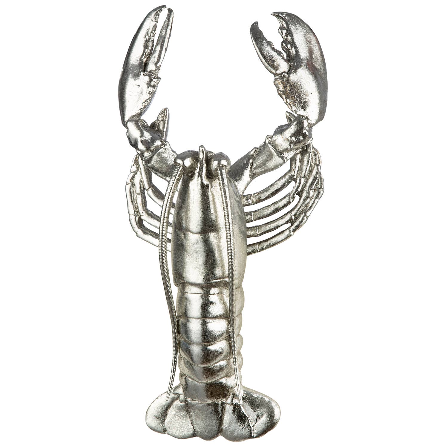 silver coloured Figure, wall object lobster silver-colored H. 31 cm, PU 2 for wholesale on Faire0