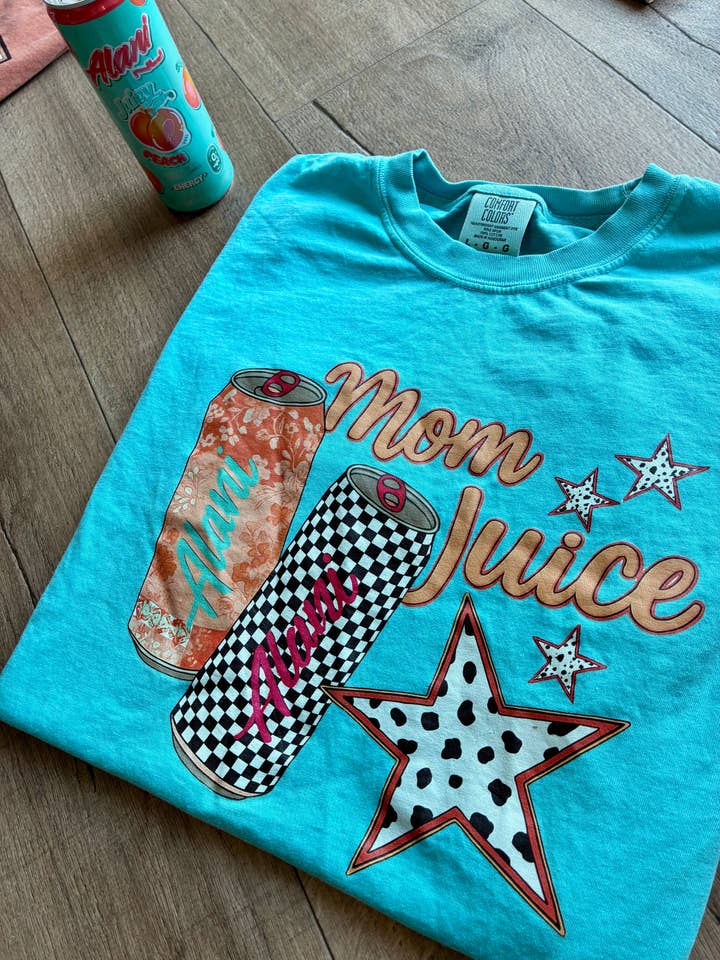 WS Mom Juice Tee for wholesale by Crazy Crue Printing Co