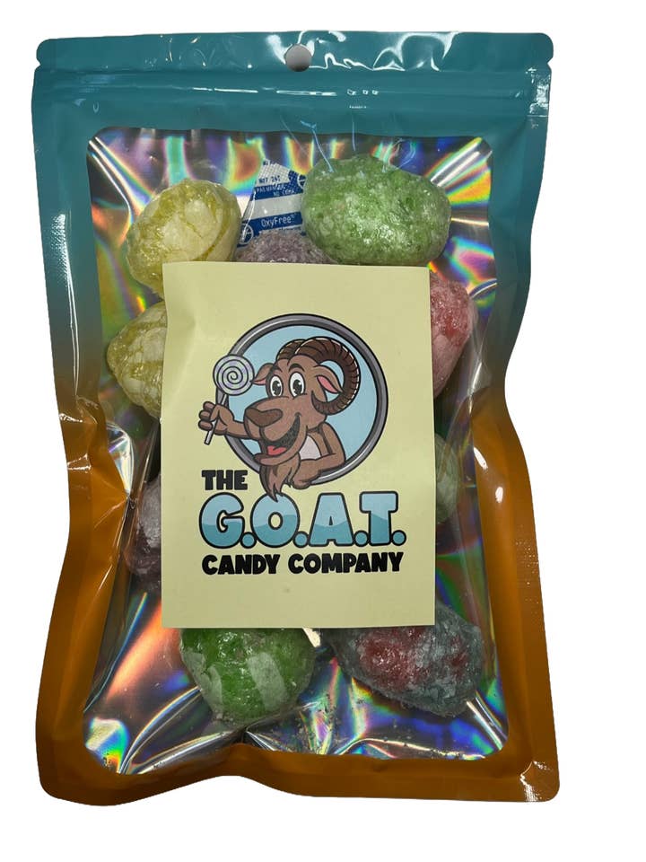 Sour Heads gefriergetrocknete Süßigkeiten für den Großhandel von Goat Candy Company LLC