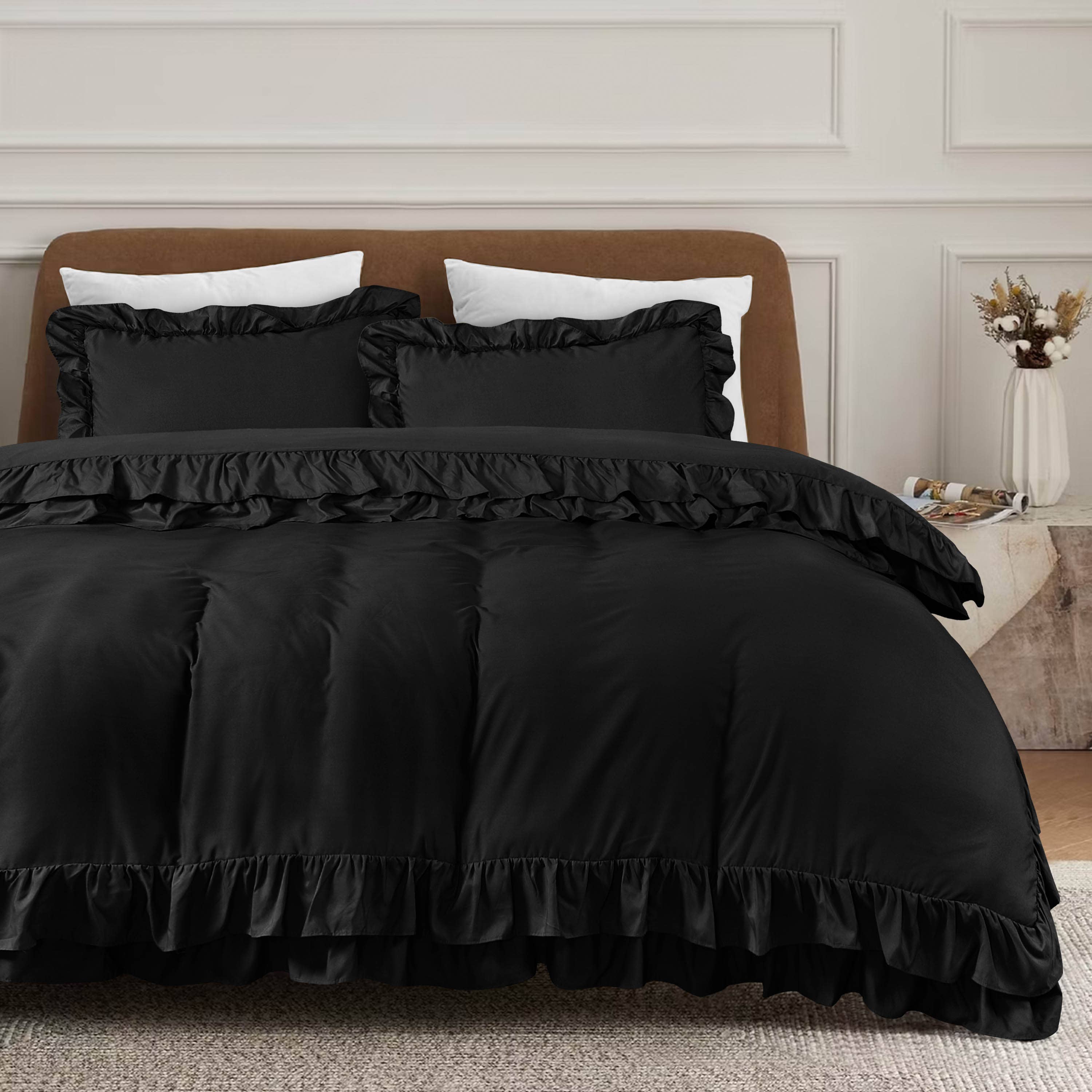 Cotton Passion - Wholesale Bedding Set - Duvet Cover Sets Frilled Duvet Set 3 Pcs Comforter Sets5