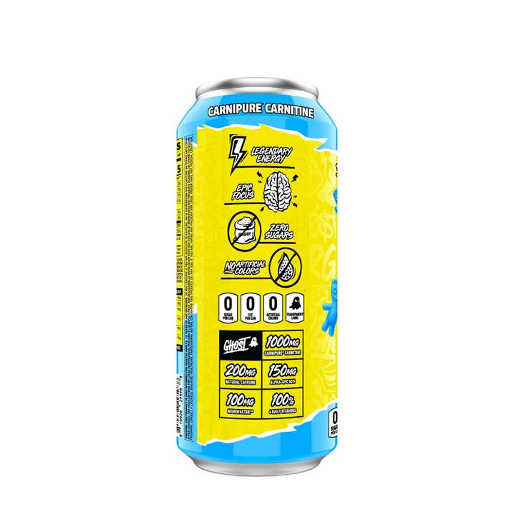 I Got Your Candy - Wholesale Sports/Energy Drink - Ghost Energy Drink Sour Patch Kids Blue Raspberry 16oz -12ct