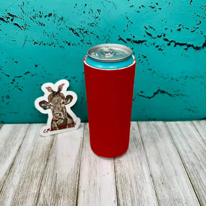 Crazy Heifers Wholesale - Wholesale Drink Huggers & Koozies - Neoprene Slim Can Coolers W/ Magnet-Solids0