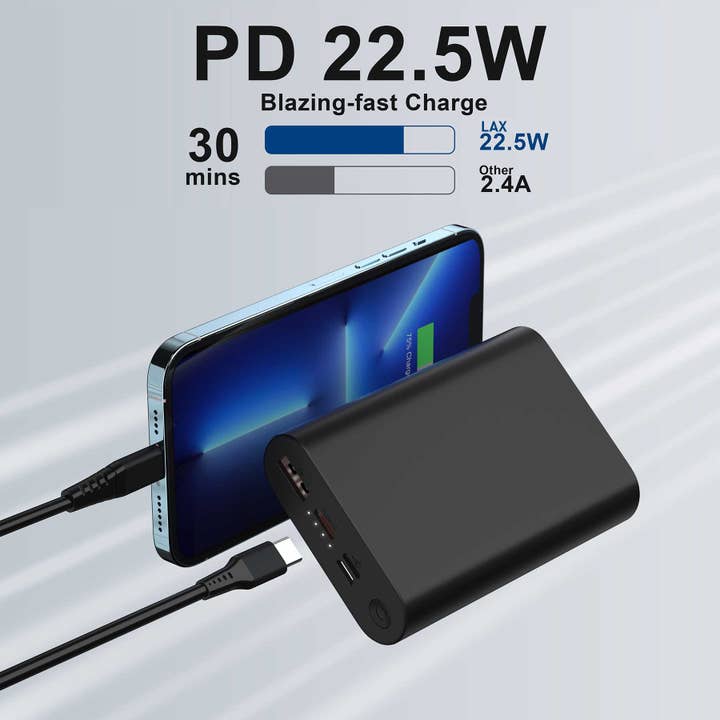 LAX Gadgets - Vente Chargeurs portables - Batterie externe portable haute vitesse de 12 000 mAh – Charge rapide4