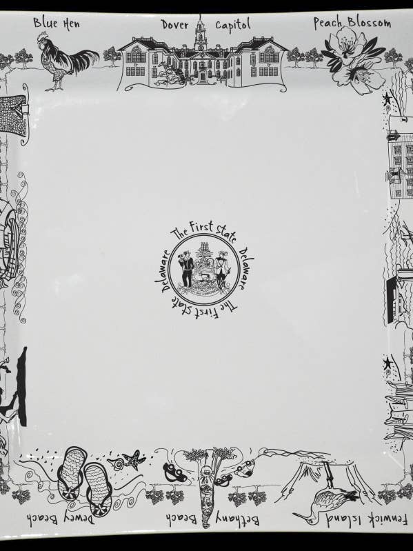 Delaware grote vierkante schotel voor wholesale door The Dish