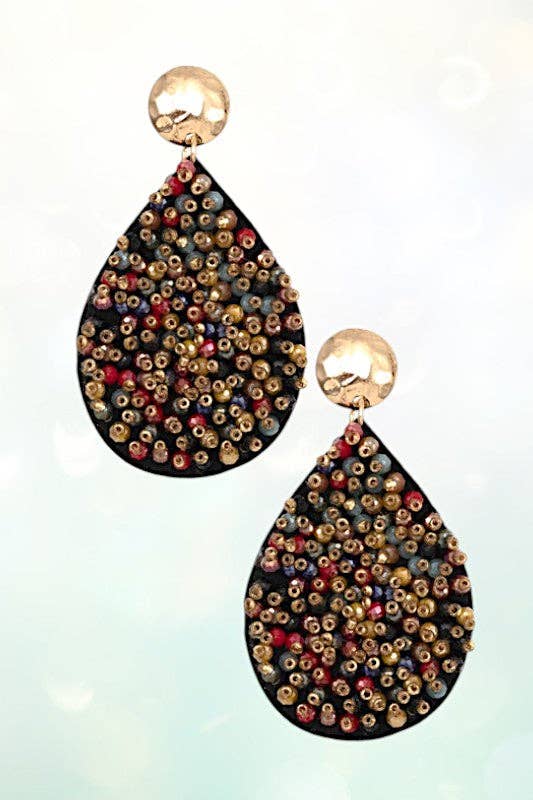 Andrea Bijoux - Wholesale Dangle Earrings - WIRE BEAD CLUSTER TEARDROP EARRING2