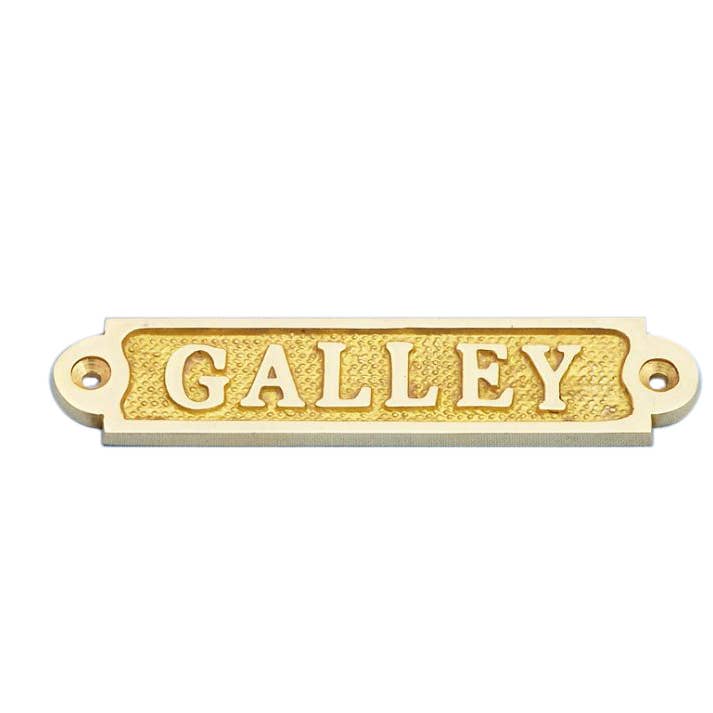 Solid Brass Galley Sign 5" for wholesale by Hampton Nautical