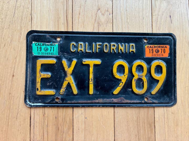 Targa della California 1970 1971 per la vendita all'ingrosso da parte di RusticPlates