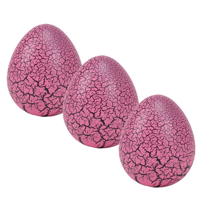 EAST AVENUE – wholesale Leksaksset - Barn – Rosa kläckande drakägg leksak 3-pack