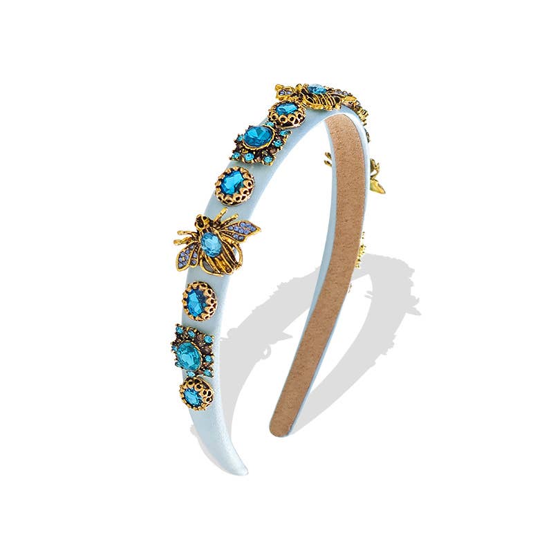 AMORINO SRL - Wholesale Fashion Headband - Women's - HAIRBAND WITH BEES AND CRYSTALS - PP2392F1157