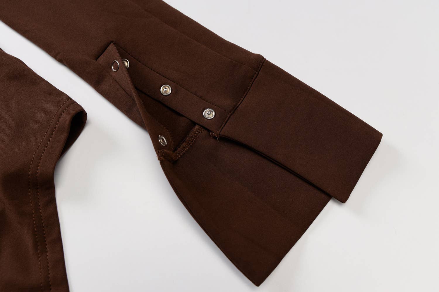 UNISHE - Wholesale Bodysuit - Women's - Plain Button UP Long Sleeves One Piece Bodysuit ZZKF4109