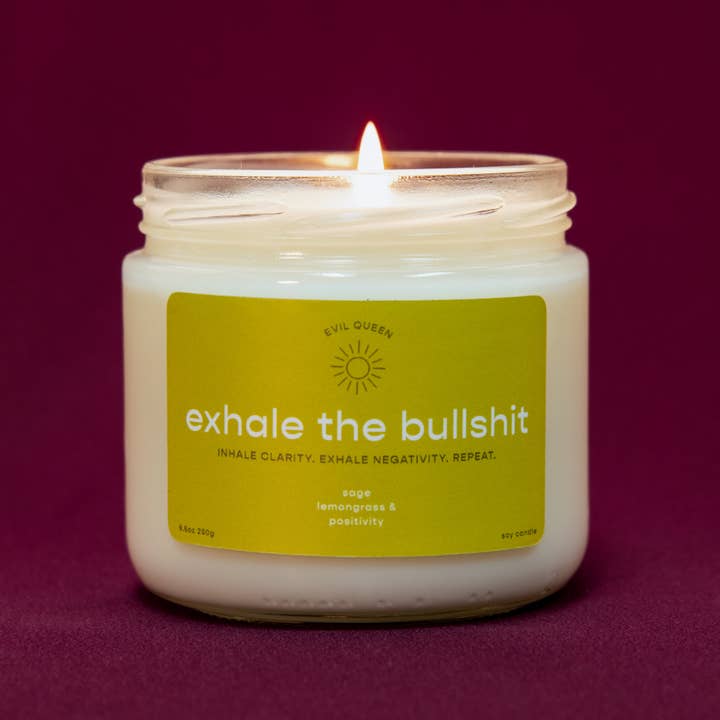 Evil Queen - Wholesale Jar/Filled Candle - Exhale the Bullshit