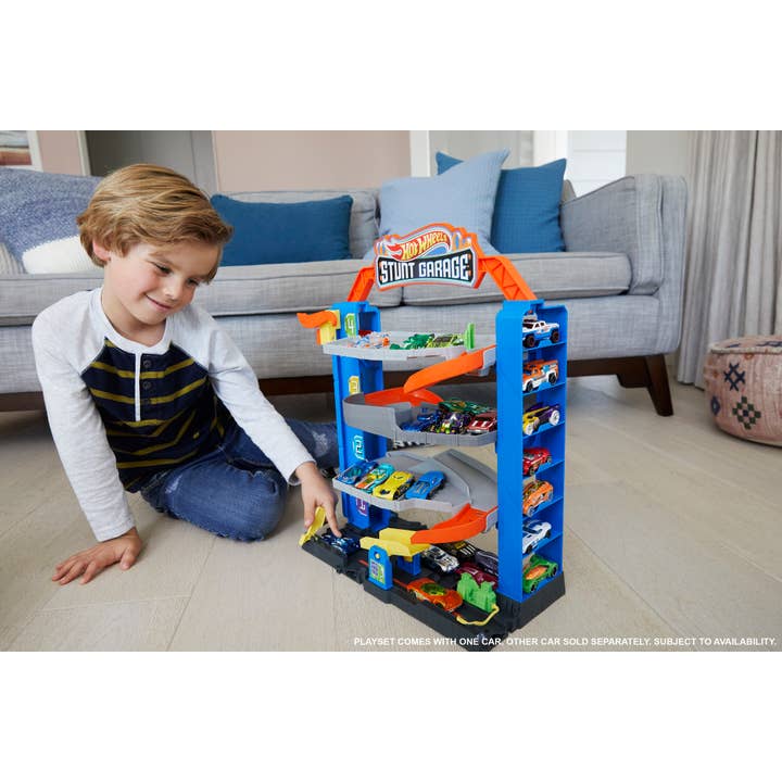 Toysmith - Wholesale Toy Set - Kids - Mattel Hot Wheels City Stunt Garage