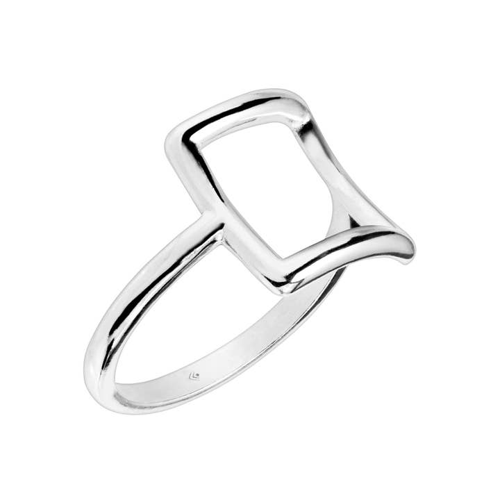Silpada - Wholesale Band/Stacked Ring - Silpada 'Catuskoti' Open Square Ring in Sterling Silver1