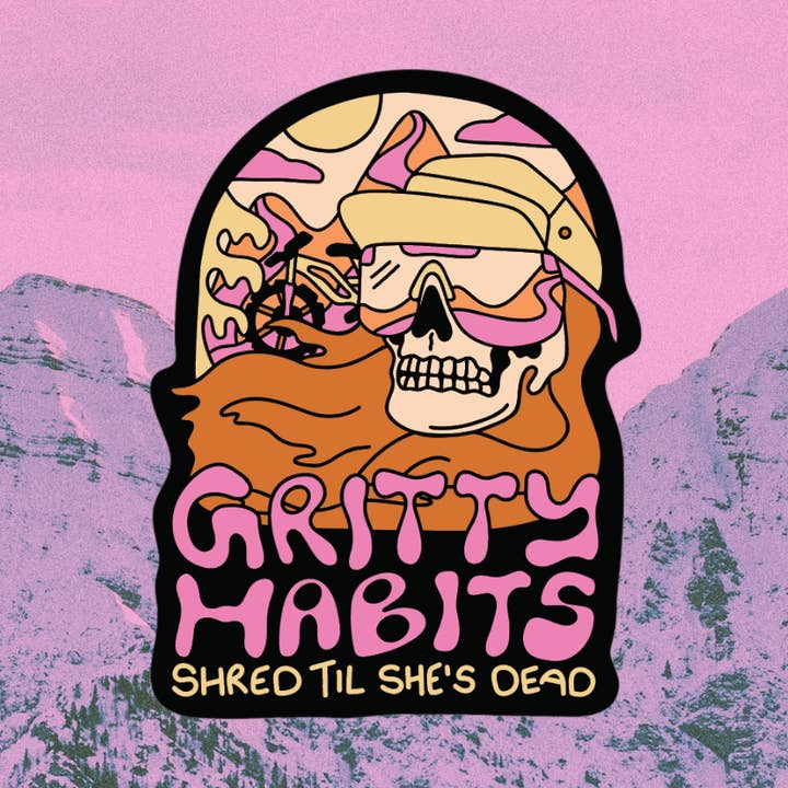 Destrói Até Ela Morrer Autocolante MTB por atacado de Gritty Habits