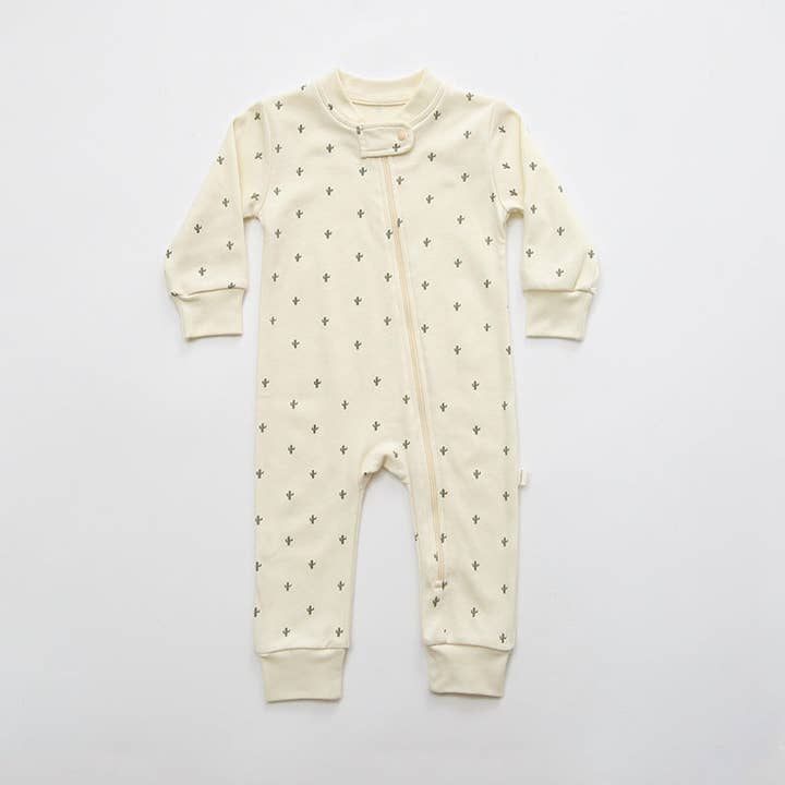 MyKids-USA® - Wholesale Jumpsuit - Baby - Baby Striped & Moon Graphic Zipper Front Design Long Sleeves
