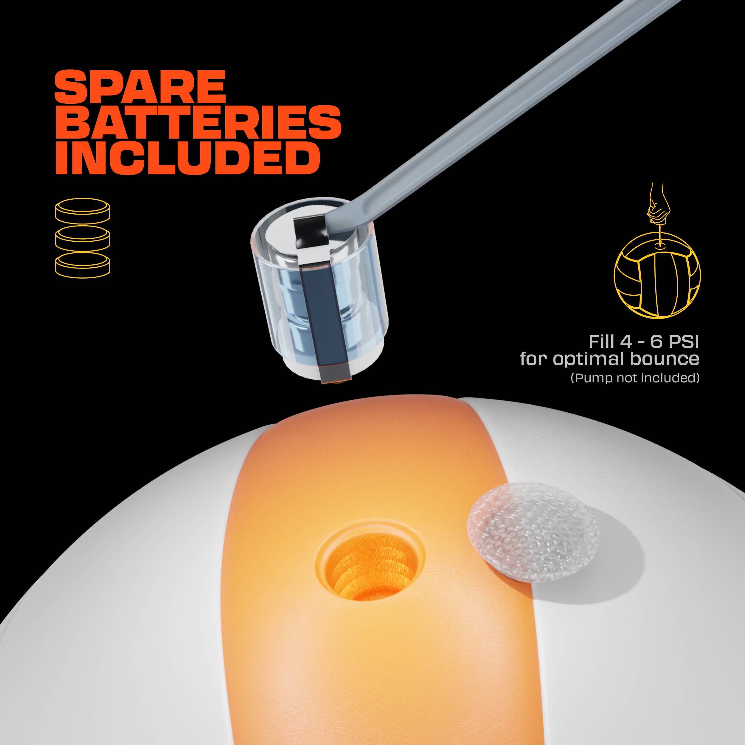 Squad Hero – wholesale Light-up toy – Kids & baby – Glow in the Dark - Light Up Volleyball3