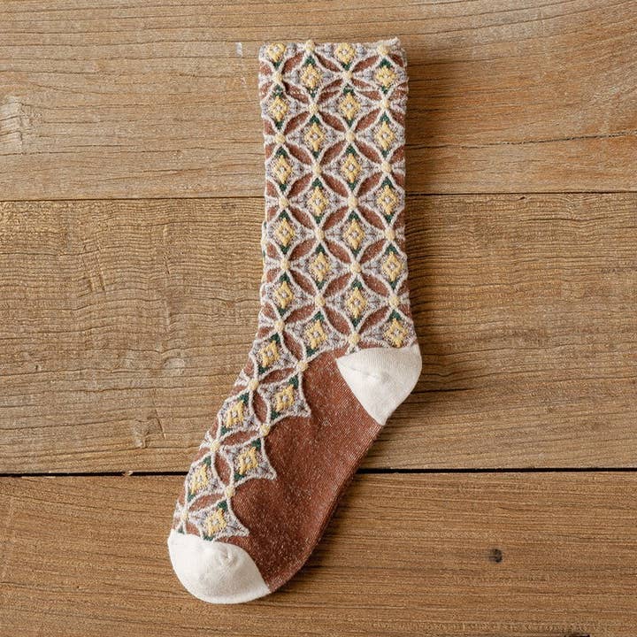 ACCITY - Wholesale Socks - Unisex - NEW RHOMBUS STYLE PILE SOCKS_CWMS0471
