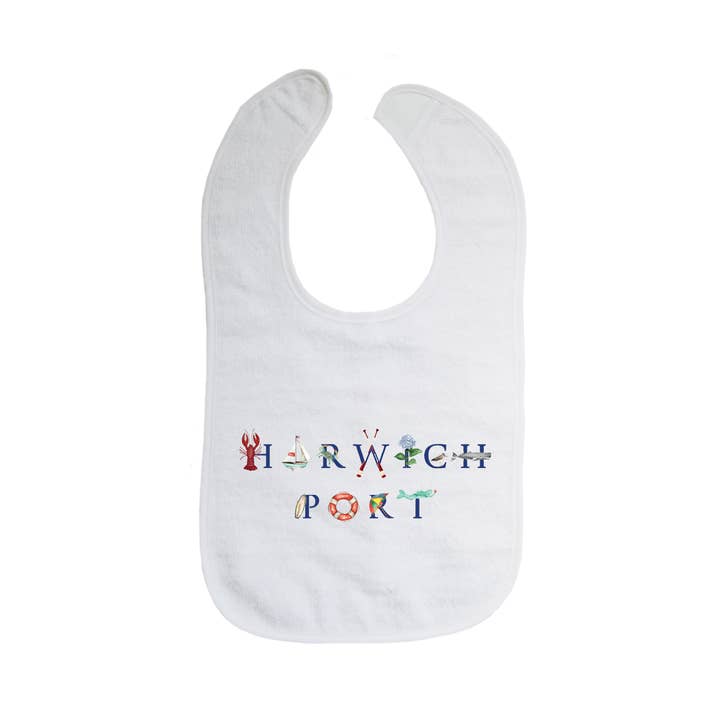 Bavoir Harwich Port pour la vente par Tina Labadini Designs