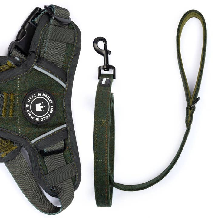 Dog Lead 5ft - Forest Tweed for wholesale by Bailey and Coco