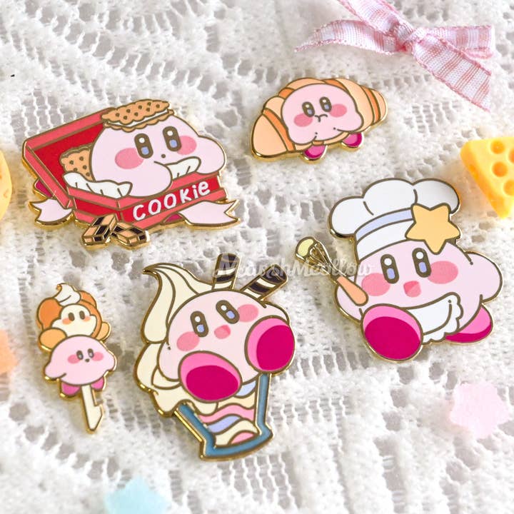 Sweet Kirby Enamel Pin and other Purchase Wholesale kirsche. Free Returns & Net 60 Terms on Faire trending on Faire.
