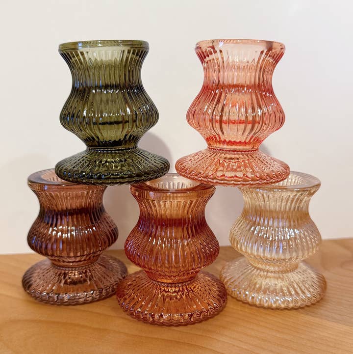 Borough Home - Wholesale Candle Holder - Glass Candle Holders - Short0