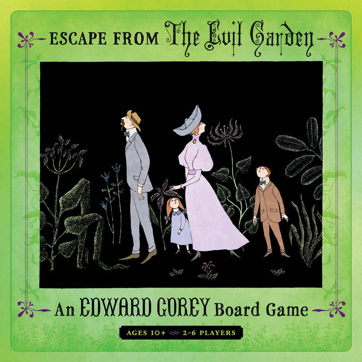 Pomegranate - Wholesale Board Game - Escape from The Evil Garden: An Edward Gorey Board Game1