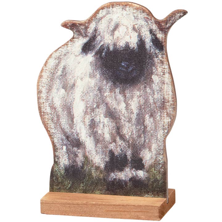 Valais Blacknose Sheep Stand Up for wholesale by Primitives by Kathy