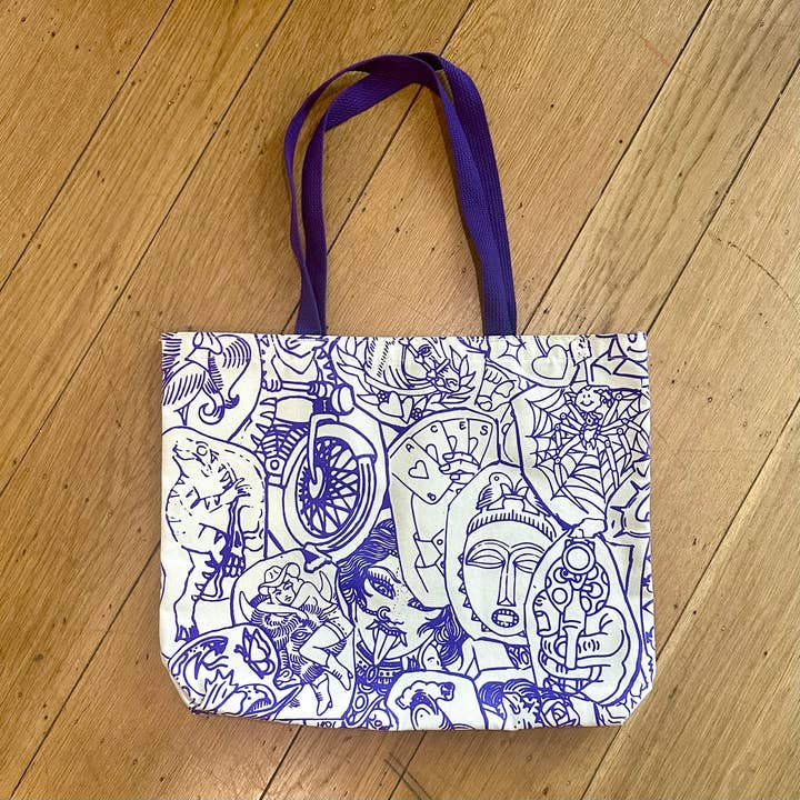 Foolish Fetish - Wholesale Tote Bag - Unisex - Tattoo Stencil Tote Bag6