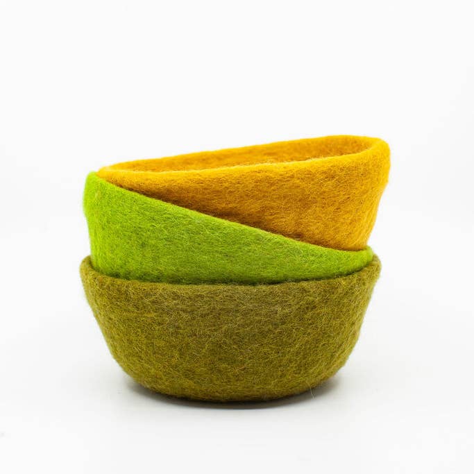 Fibres of Life - Wool & Felt - Wholesale Decorative Plate/Dish/Bowl - Felt Bowl - Small | Wool Felt Bowl | Catchall Felt Decor24