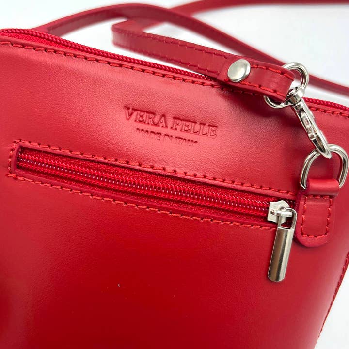 Suie Valentini srl - Wholesale Crossbody Bag - Women's - Printed genuine leather handbag, Made in Italy, art. 11249312