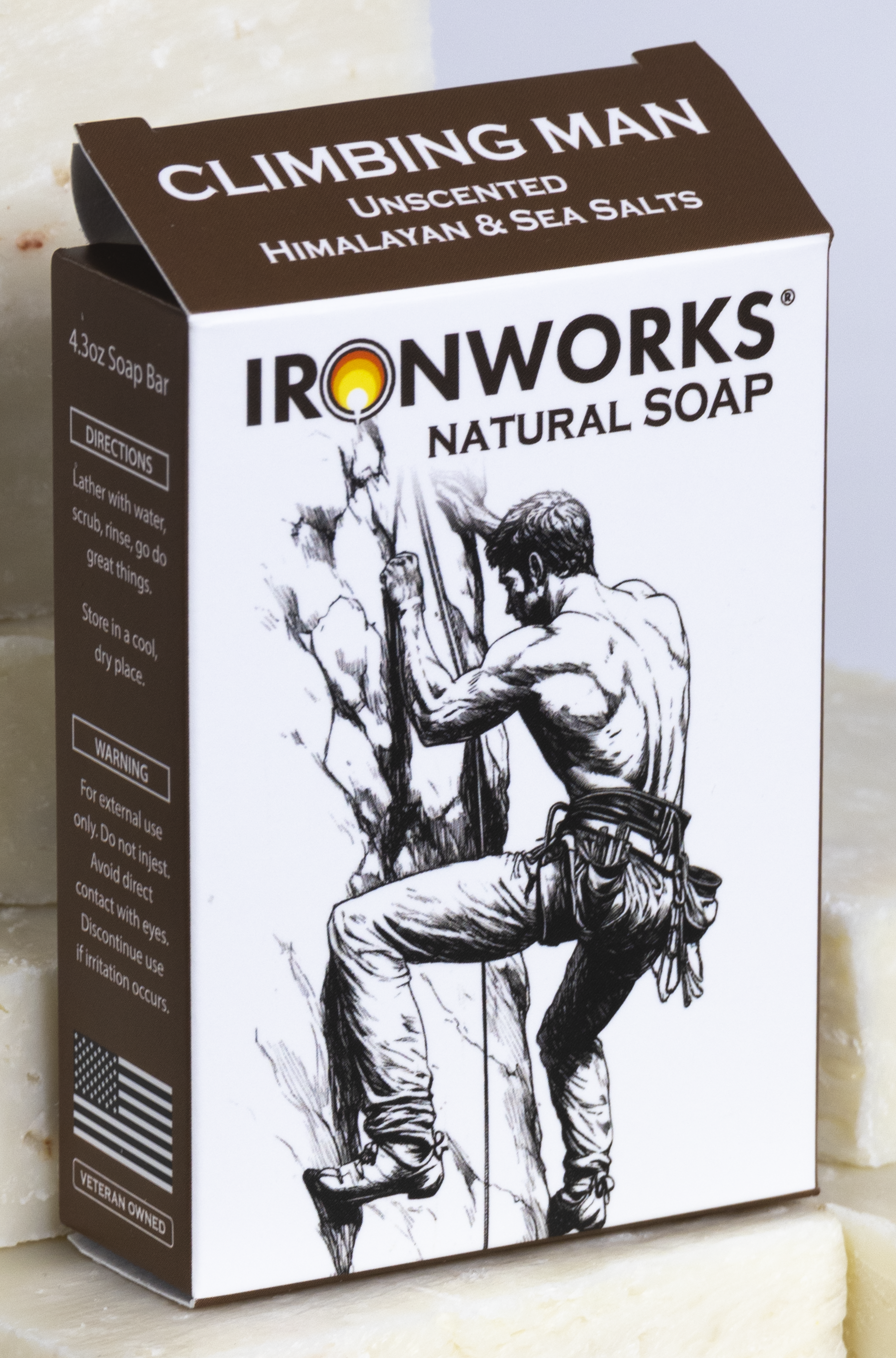 IRONWORKS Soap Company - Wholesale Bar Soap - Men's - Bar Soap Climbing Man7