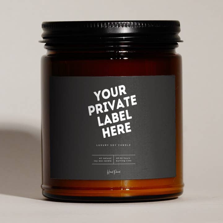 Bernsteinglas-Kerze Sojawachs 9oz Kerze Lumient für den Großhandel von Lumient