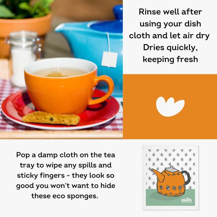 EKOH - Wholesale Dishcloth - Swedish Dishcloth Set of 3 Artist Farm House Prints4