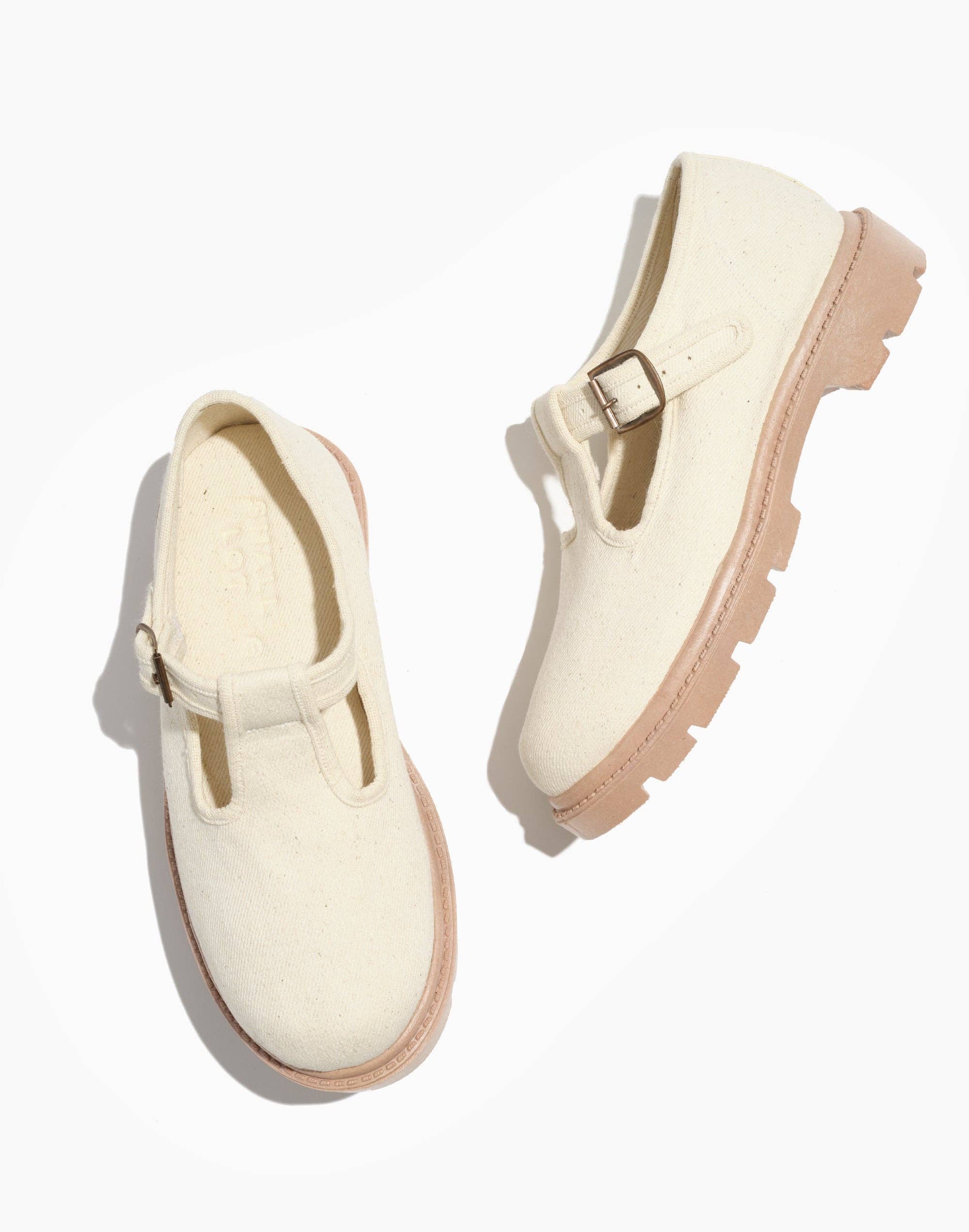 Small Lot - Wholesale Flats - Women's - Natural | Lug Sole Mary Jane0