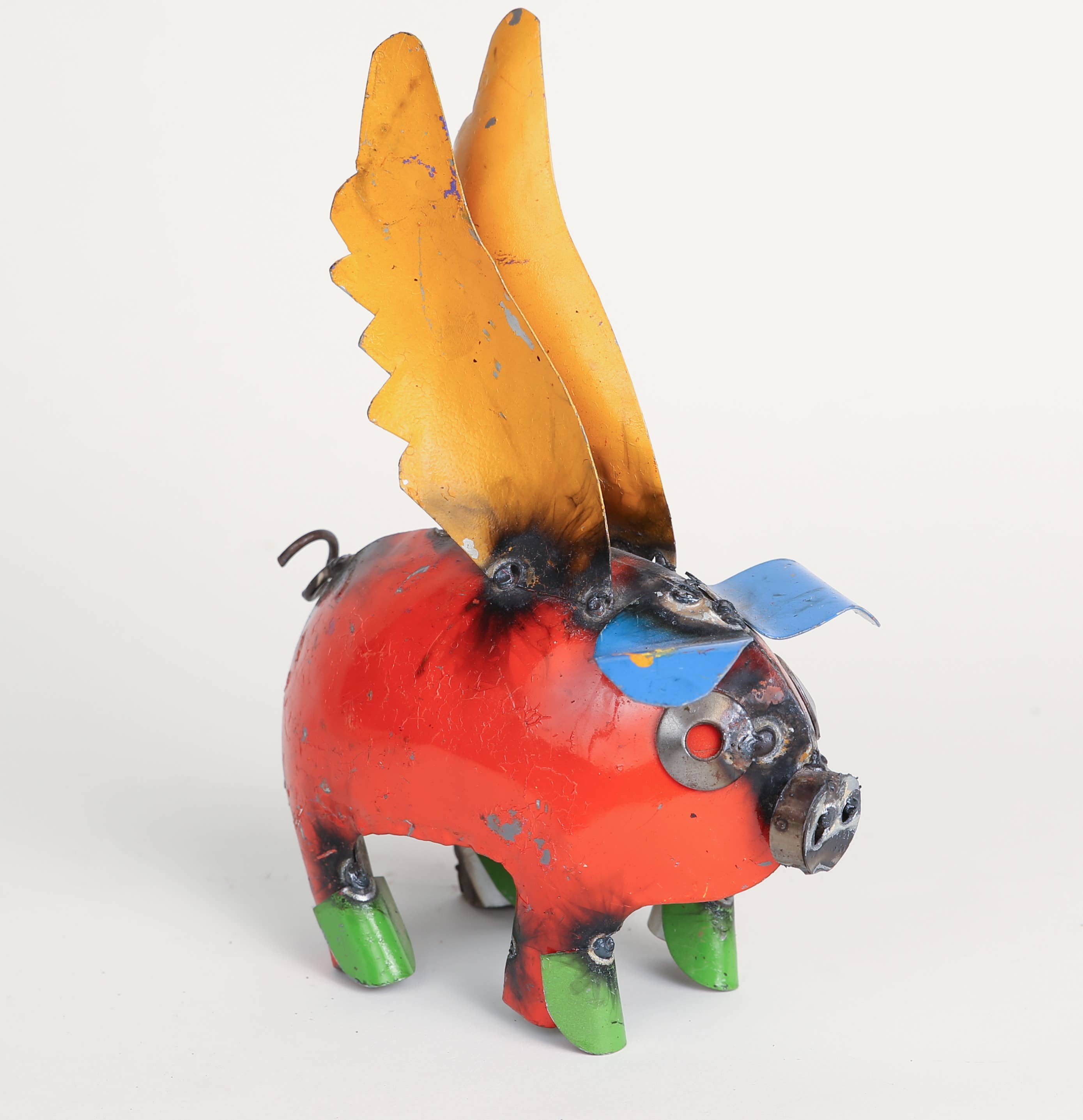 Flying Pig outlet Planter, Mexican Home & Garden Decor