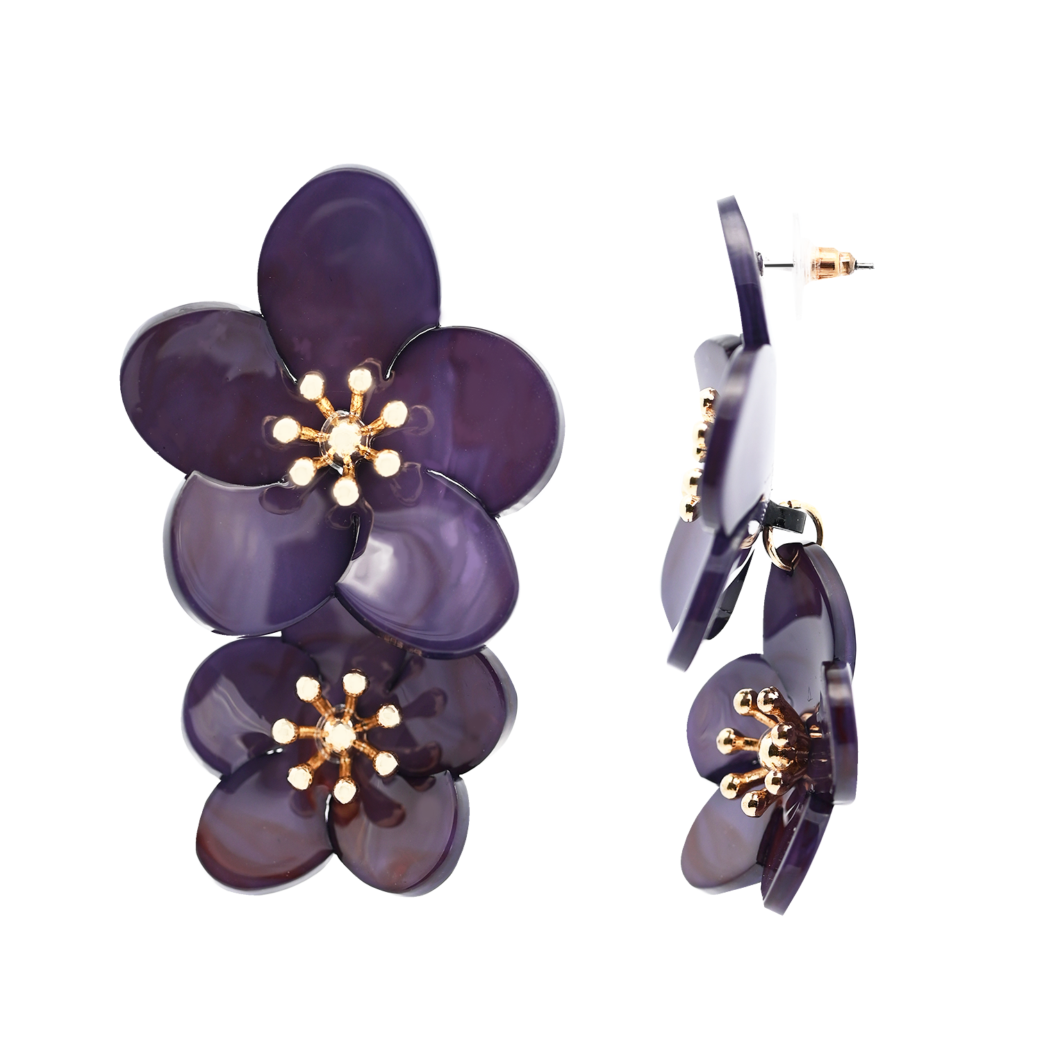 AMORINO SRL – wholesale Dangle earrings – HANGING EARRINGS WITH FLOWERS - FT2468A3095