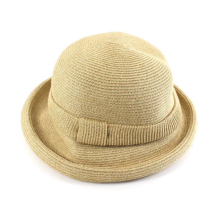 Pretty Persuasions - Vente Chapeau de paille – femme - Chapeau melon en paille H240173