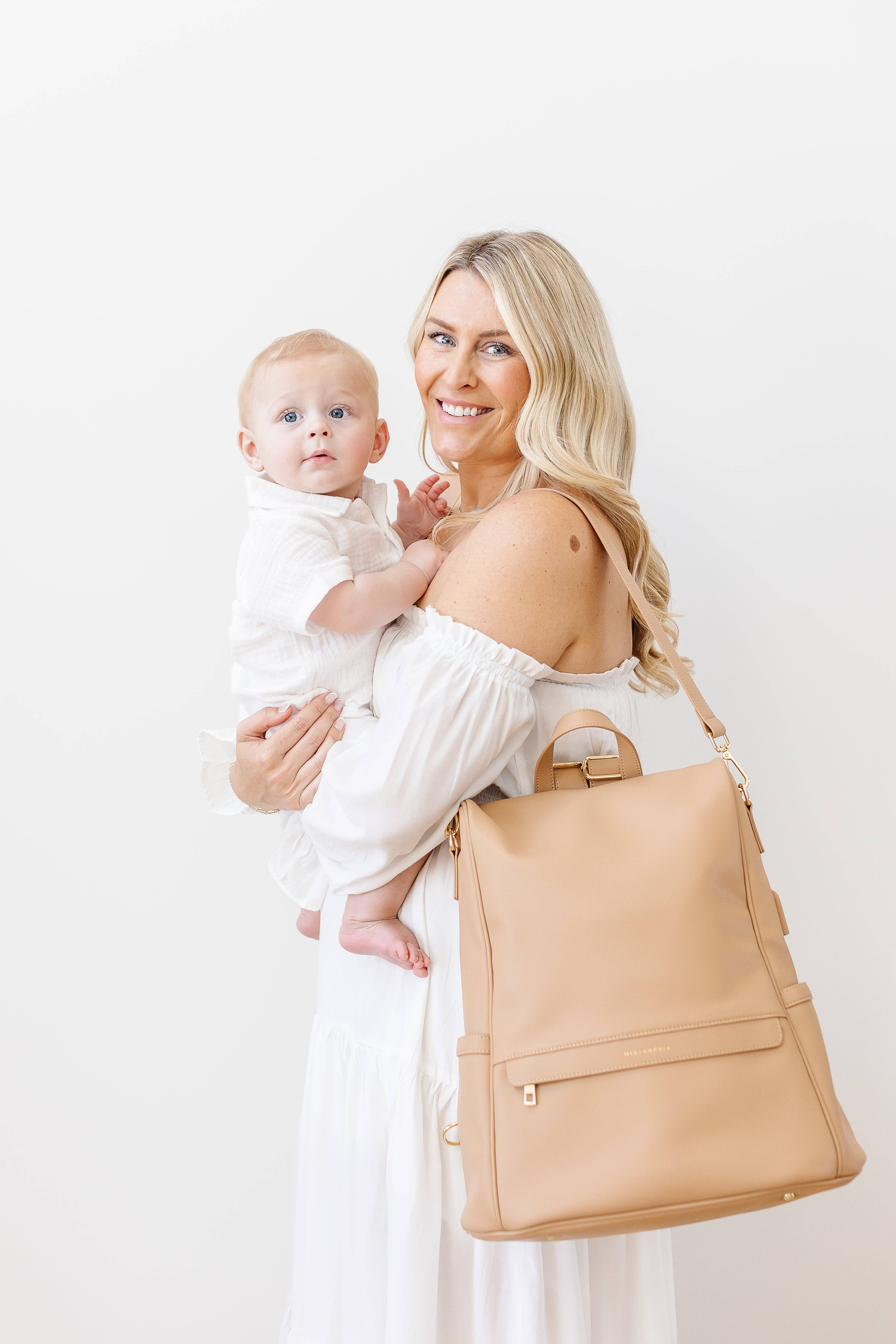 Mia + Sophia – Engroshandel Bletaske - Baby – Mia pusletaske med stelremme, flaskebholder og pusleunderlag32