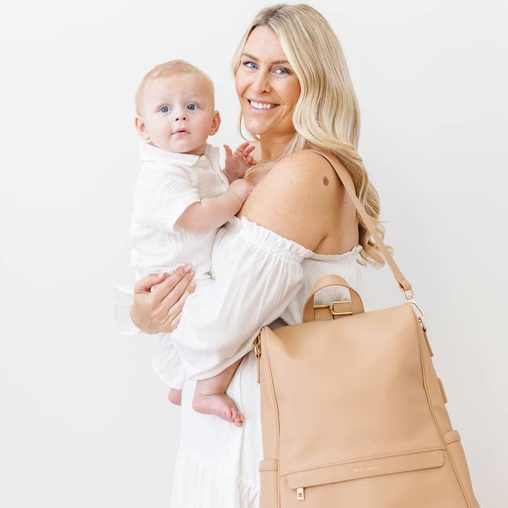 Mia + Sophia – Engroshandel Bletaske - Baby – Mia pusletaske med stelremme, flaskebholder og pusleunderlag32