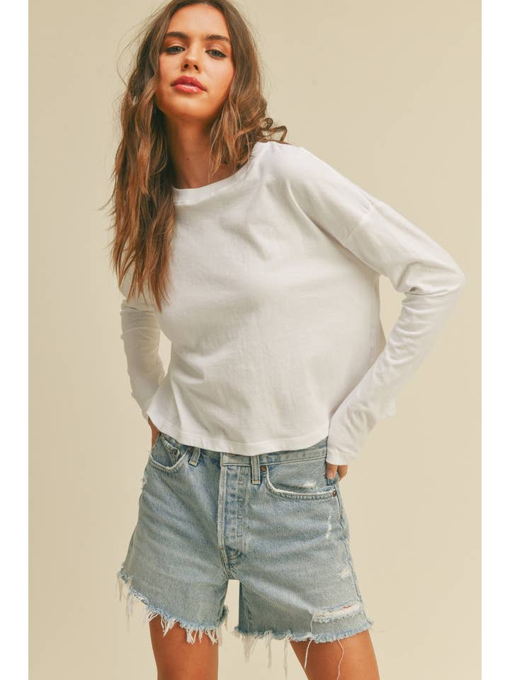 Honestee - Wholesale T-Shirt (Graphic) - Women's - Blank Long Sleeve T-Shirt