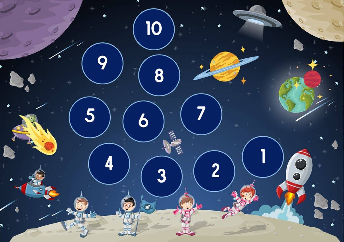 Sticker Varia - Vente Autocollant - Enfant et bébé - Tableaux de récompenses espace avec autocollants4