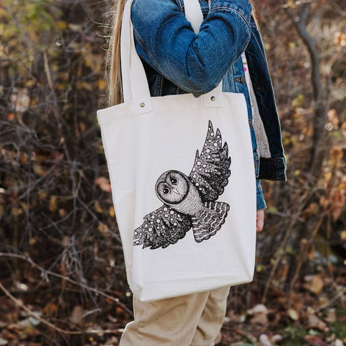 Tote Bag/Kids Scenic Owl/Animals for wholesale by Your Green Kitchen